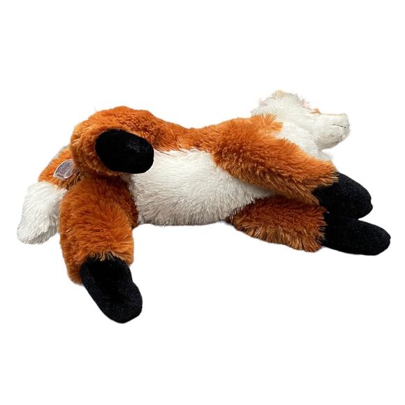 Aurora Realistic Fox Plush Laying Down Stuffed Animal Toy with Bushy Tail - Picture 4 of 6